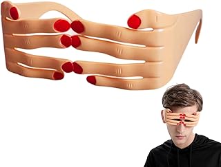 Generisch Lustige Sonnenbrille Fingerform für Damen und Herren – Witzige Festival Sonnenbrille aus ABS für Kostümparty Karneval Selfie Requisiten – Hässliche Sonnenbrille Geschenkidee Party Brille product image
