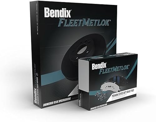 Miniatura 232 de Bendix Fleet Metlok MKD1770FM Pastillas de freno delanteras semimetálicas para Ford Expedition 2017-2010, F-150 2017-2010, Lobo 2020-2009, Lincoln