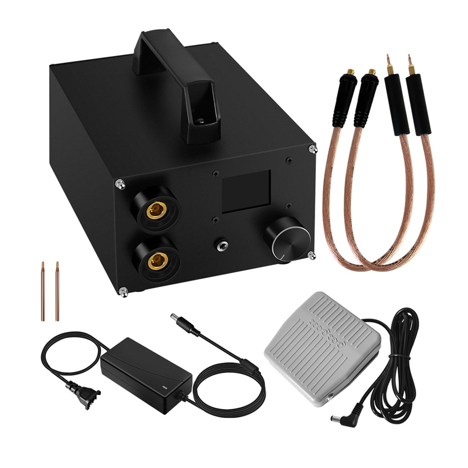 5V/2100A Battery Spot Welder Portable Precision Pulse Capacitor Energy Storage Welding Machine for The Weld is Strong