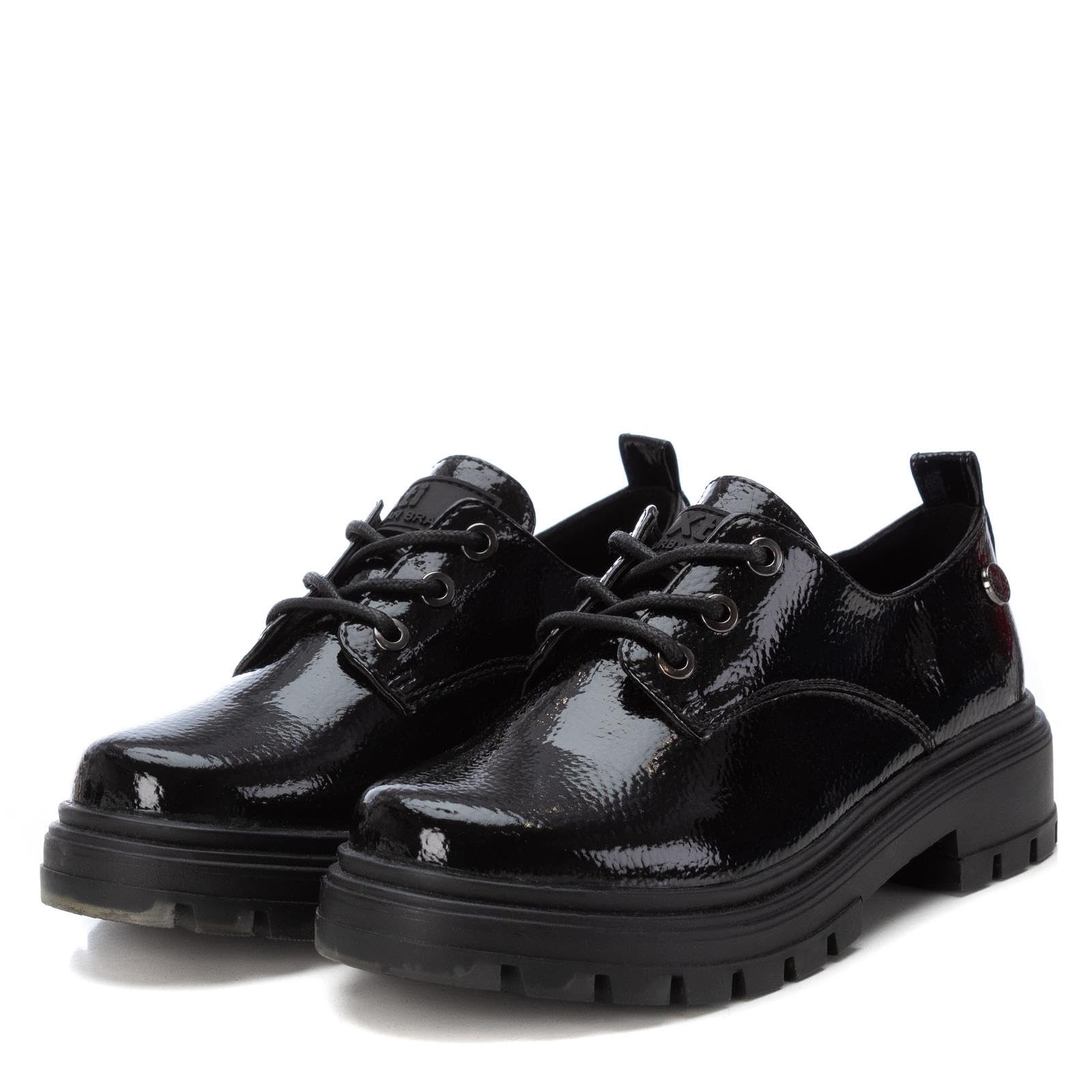 XTI - Zapatos Tipo Blucher Niña Negro - Calzado Cómodo y Versátil - Moda Casual - Modelo 15096801 (Talla 33)