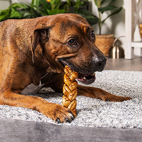 Pet Factory 78128 100% Made In Usa Beefhide 7 Inch Braided Sticks Dog Chew Treats thumb #4