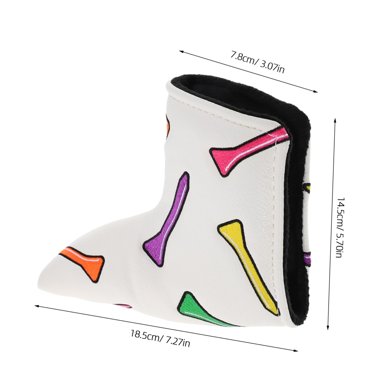 TOYANDONA Funda para Palos de Golf con Forro de Felpa Protección para y Drivers con Bordado de tee para Golfistas con Estilo
