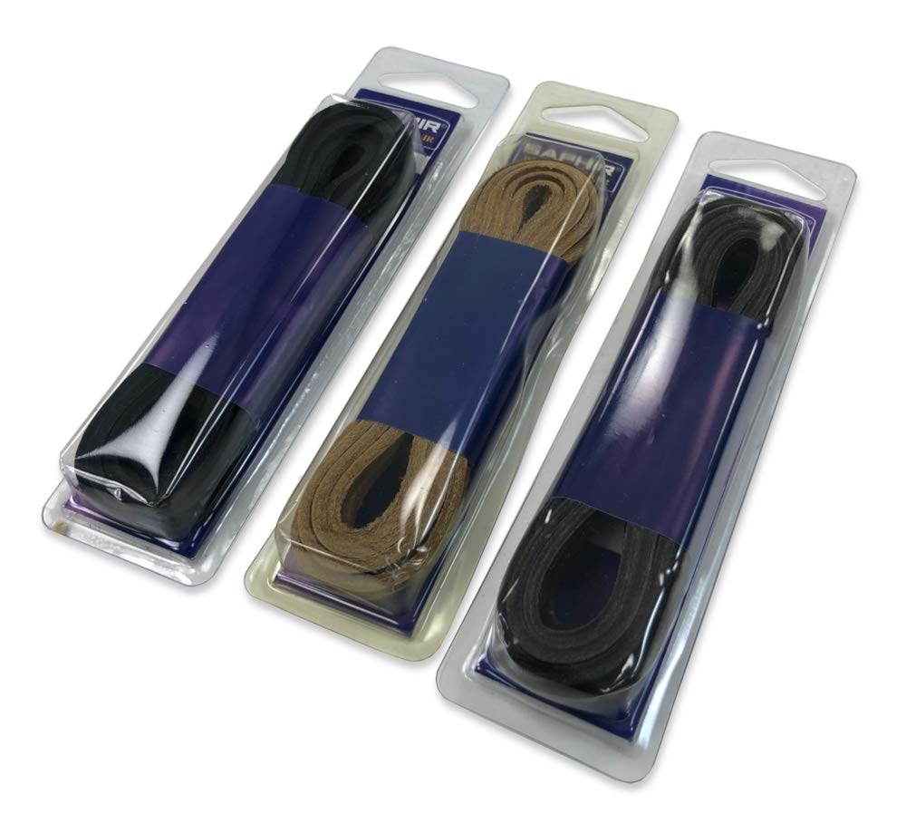 SAPHIR Cordón de Cuero 120cm – Cordón de Cuero Genuino para Calzado Casual y Botas | Aspecto Auténtico y Natural | Resistente y Duradero con Puntas Reforzadas