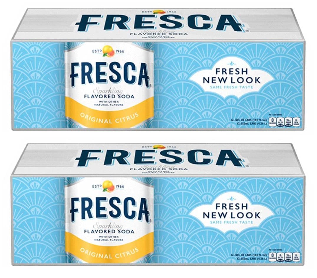 Fresca Original Citrus Soda, 12 Ounce (24 Cans) - 2 pack