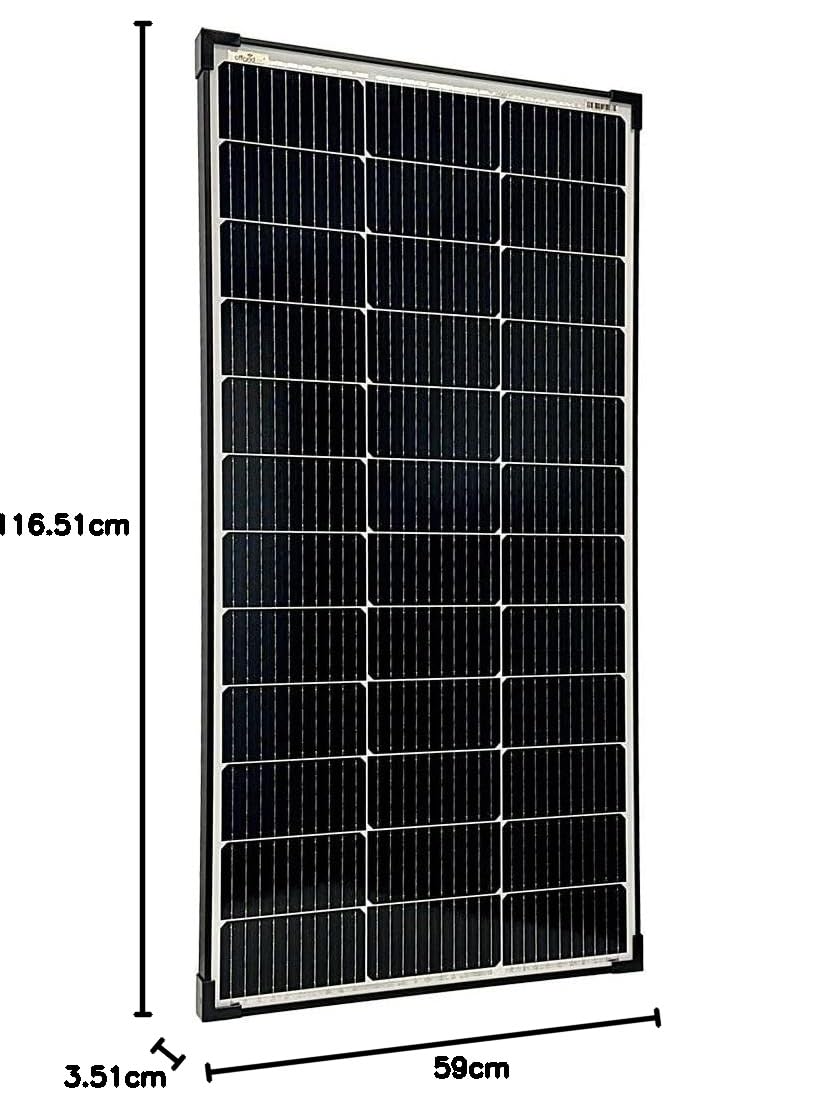 Offgridtec Pannello solare mono 130 W 20 V Black Frame V2