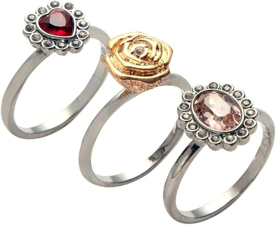 SWAROVSKI Crystal Mimosa Set of 3 Rings