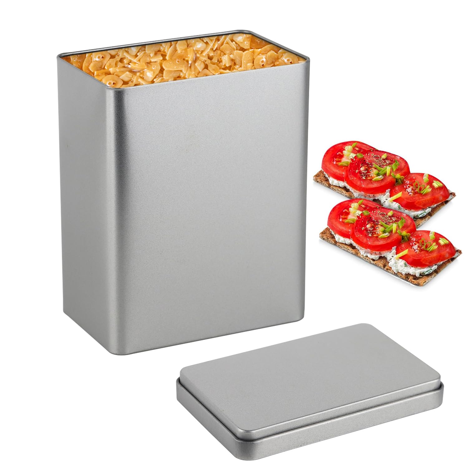 JVBAJV Knckebrotdose Metall-Luftdichte Aufbewahrung von Knckebrot  Nachhaltige,Knckebrotbox,Nachhaltiger Brottopf,Knckebrotbox aus Metall  fr Knckebrot : Amazon.de: Kche, Haushalt & Wohnen