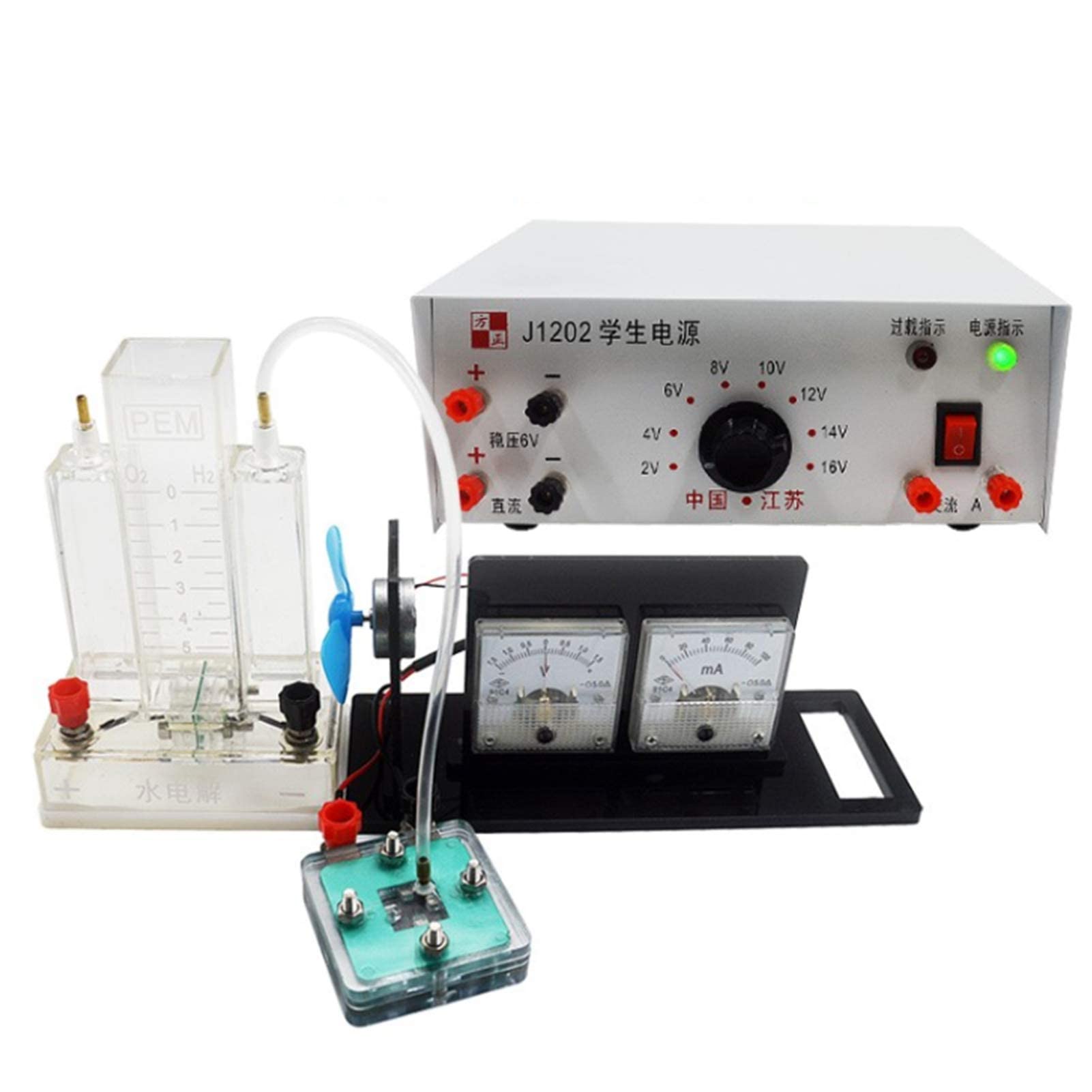 Ausrüstung für physikalische Experimente, Physikalischer Demonstrator für Wasserstoff-Sauerstoff-Batterien, Wasserstoff-Brennstoffzellen-Demonstrator - Unterrichtshilfe-Kit,