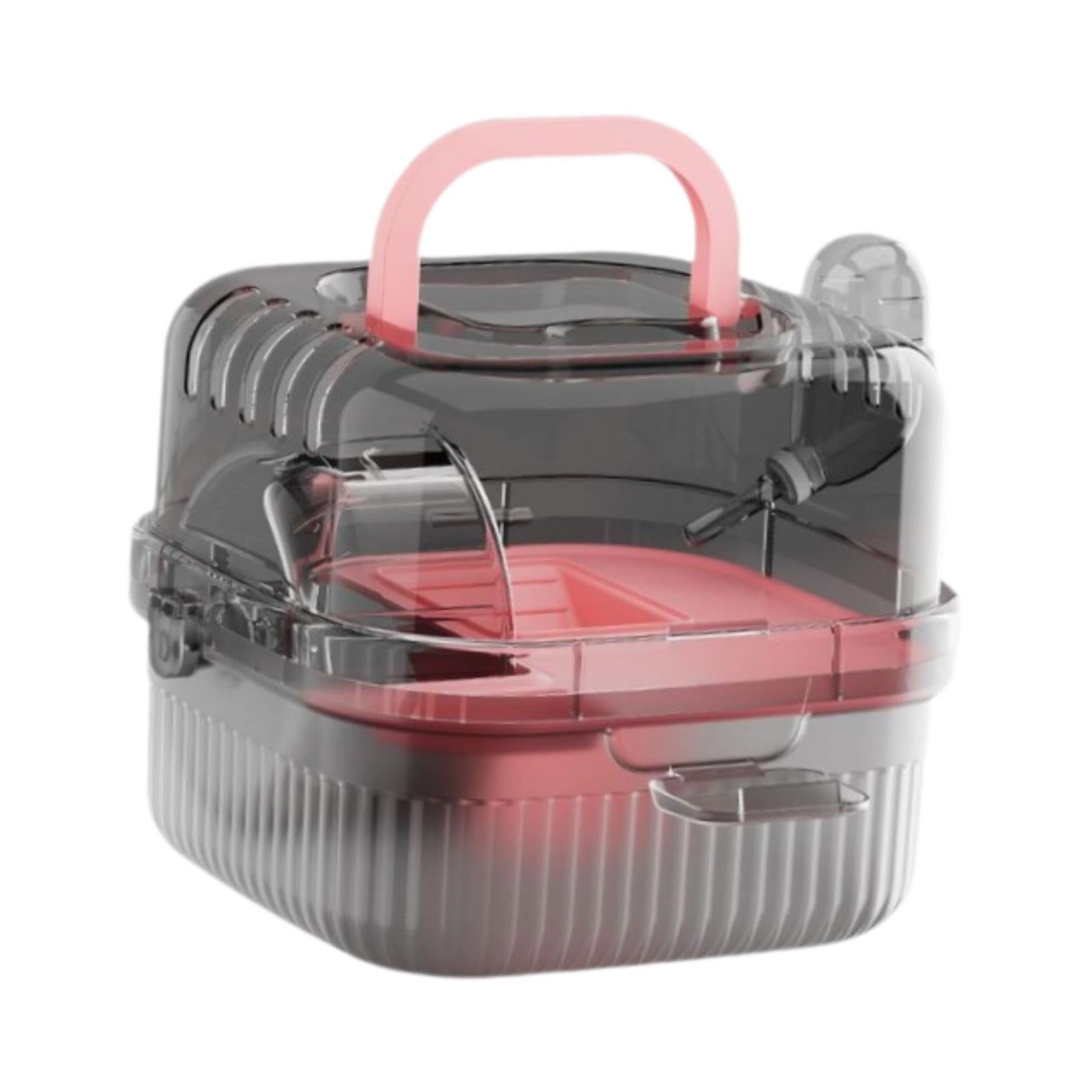 Milageto Double Tiers Small Animal Cage Multifunctional Breathable Hamster Habitat Hamster Cage for Mice Hedgehog Bunny Sugar Glider, pink