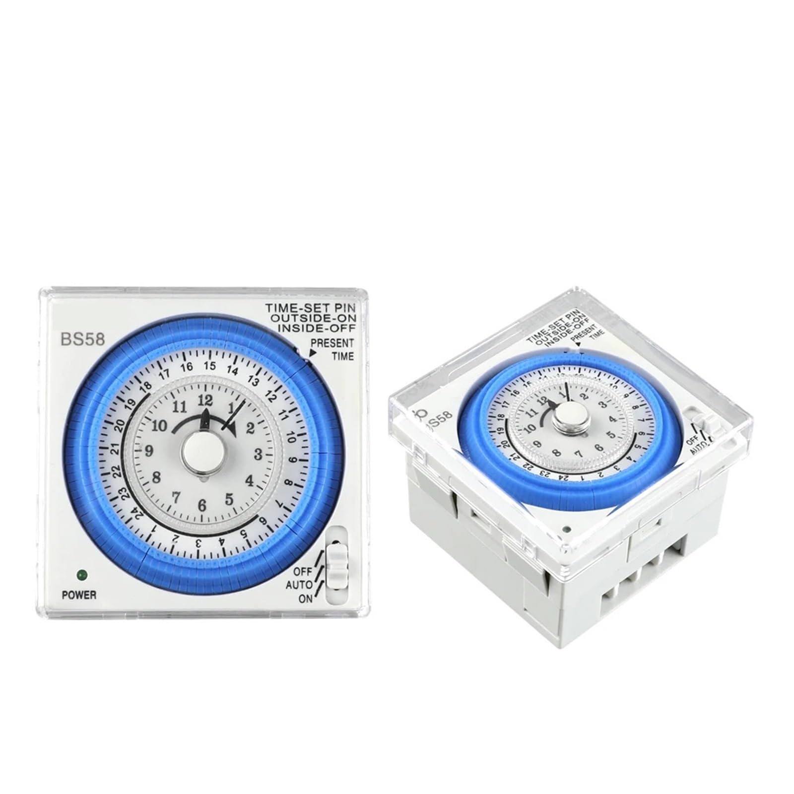 Mini Interruptor de Temporizador mecánico, Temporizador mecánico con 96 Veces de Encendido/Apagado por día Unidad de configuración mínima 15 Minutos (Size : 110v)