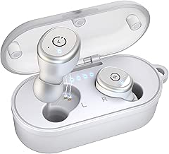 TOZO T10 Bluetooth 5.0 Wireless Earbuds with Wireless Charging Case IPX8 Waterproof TWS Stereo Headphones in-Ear Built-in Mic Headset Premium Sound with Deep Bass for Sport White - coolthings.us