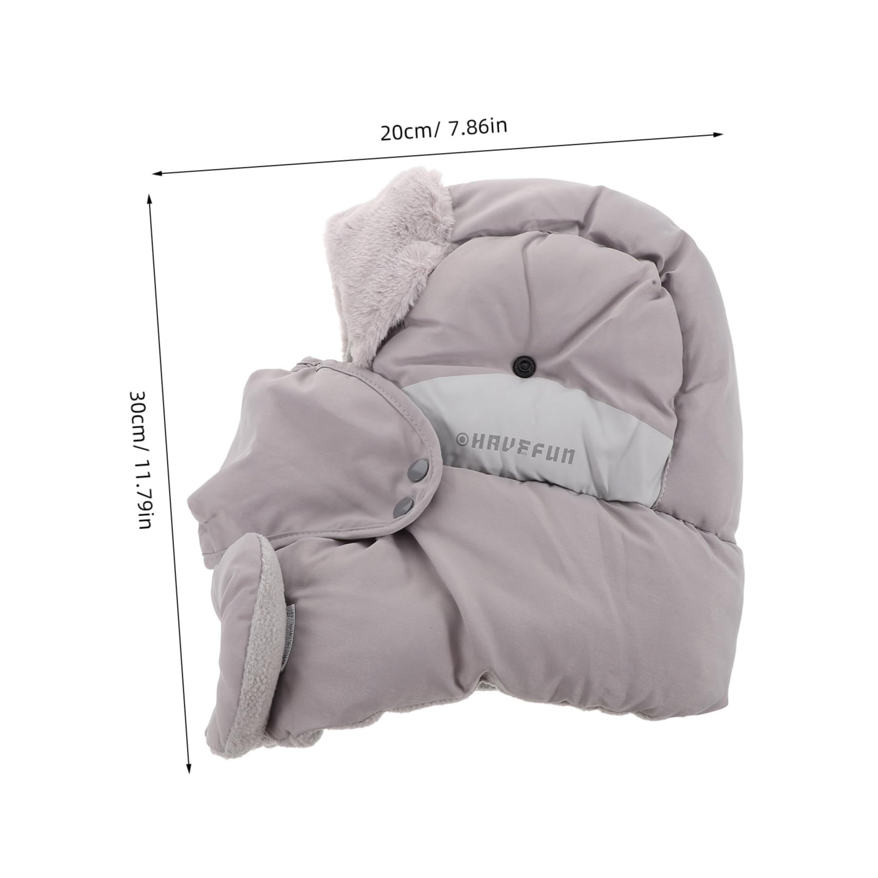 WOFASHPURET Warm Outdoor Hat Ear Flaps Men's Women's Faux Fur Hat for Cold Weather Light Grey