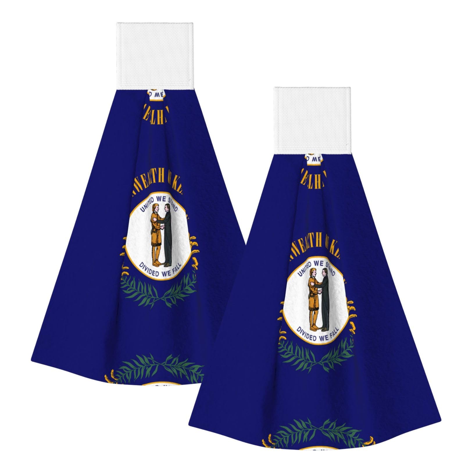 Kentucky State Flag Highly Absorbent Dish Towels Soft Coral Fleece Wipe