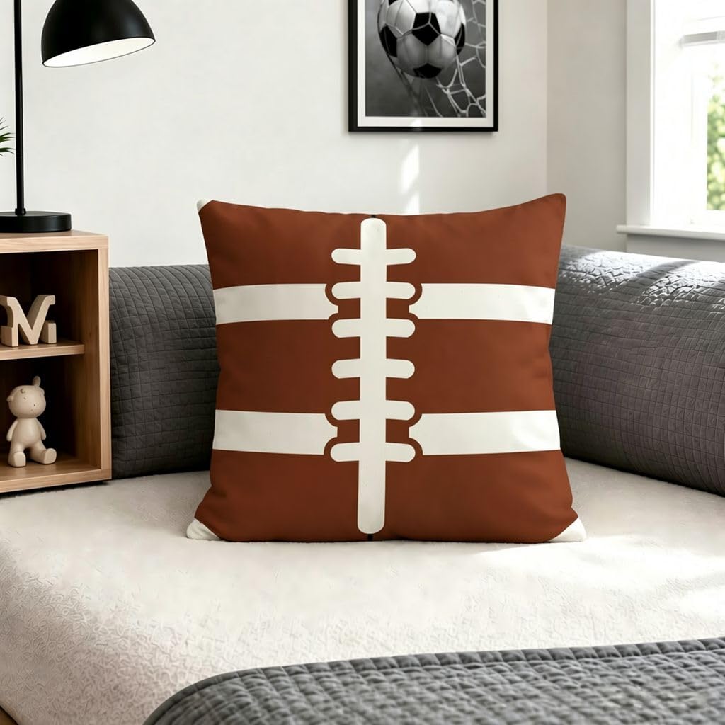 American Football Throw Pillow Covers Decorative Cushion Covers-20x20