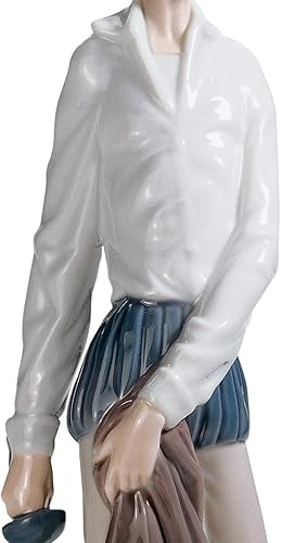 Miniatura 5 de LLADRÓ Figura de figura de Don Quijote de pie. Figura de porcelana.