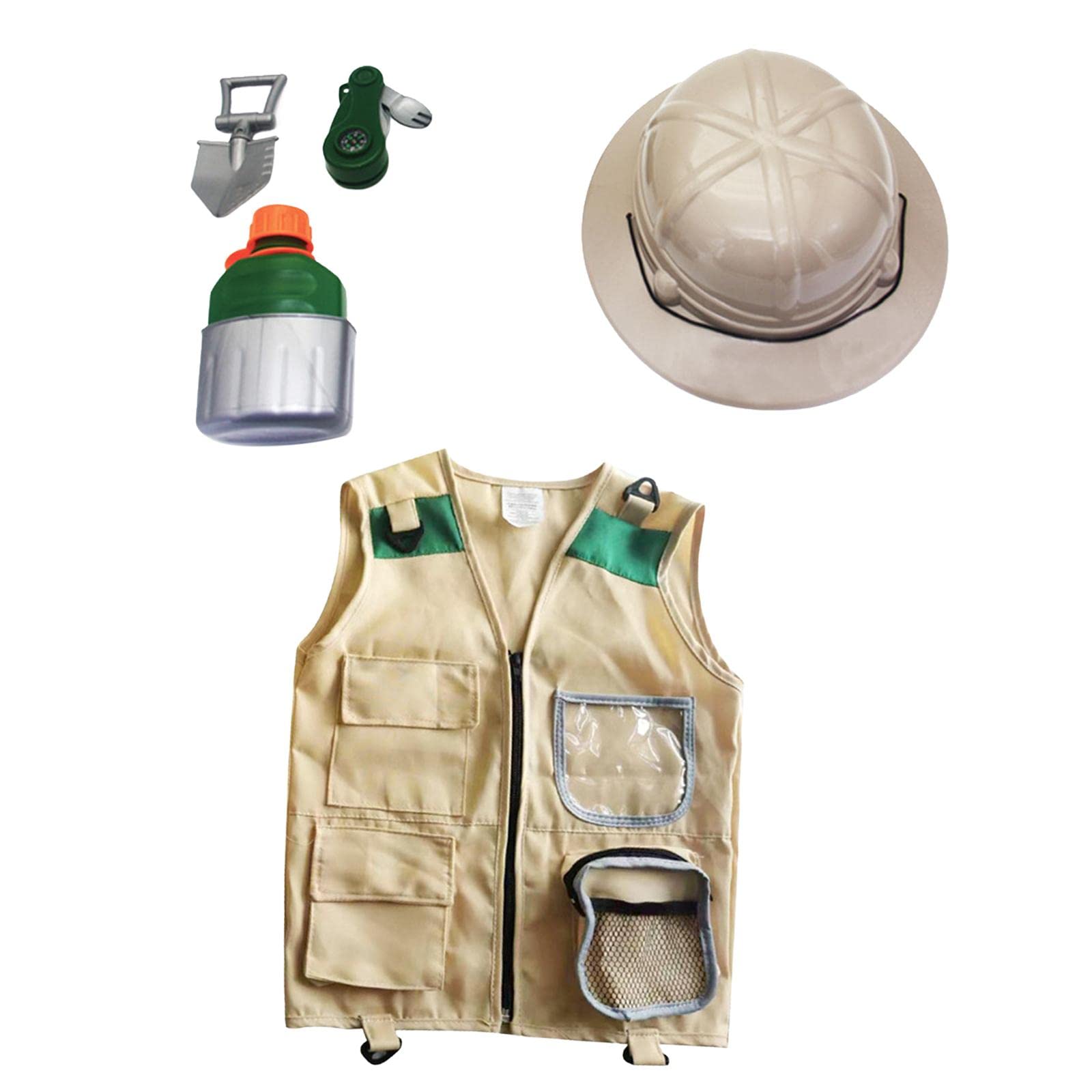 5er-Set Outdoor-Abenteuer-Kits, Lernspielzeug, Hinterhof-Kostüm, waschbar, Cargo-Weste, Stil A