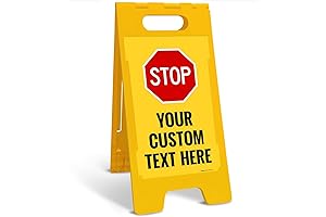 Sigo Signs Custom Stop Folding Floor Sign