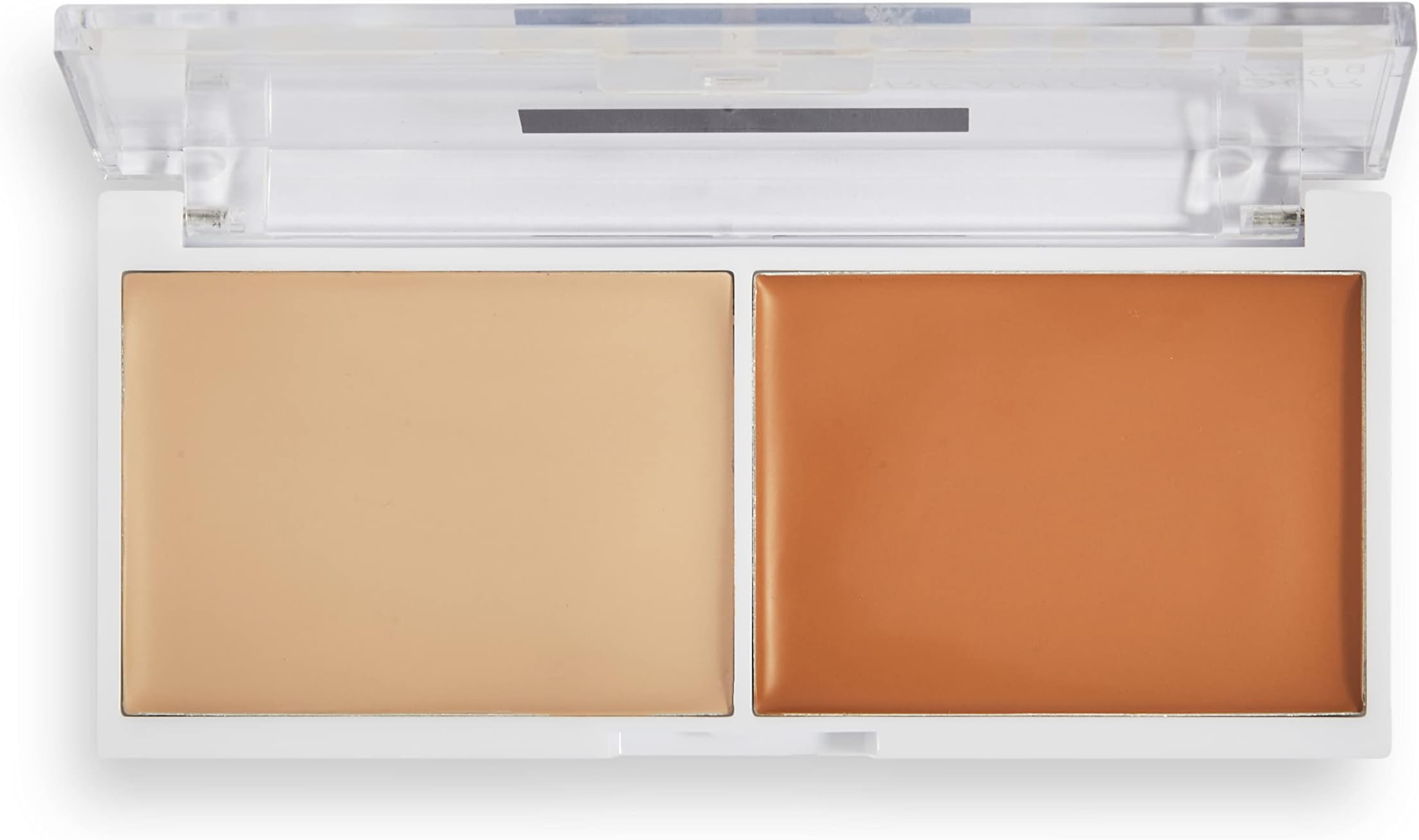 Revolution Relove Cream Contour Duo Light For Full Coverage Face Contour Palette Long Lasting Flawless Professional Makeup Concealer, Contouring Kit (Light)