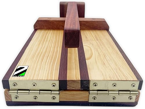 Miniatura 7 de Zelvox - Prensa múltiple de tortilla de madera, "12 pulgadas, serie 1, prensa de tortilla de maíz para casero, empanadas, tostadas, hallacas y más