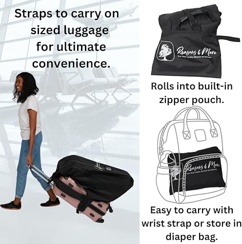 Miniatura 6 de Bolsa de viaje para asiento de automóvil para avión, funda de asiento de automóvil para viajes en avión, Portaasientos de coche para aeropuerto,