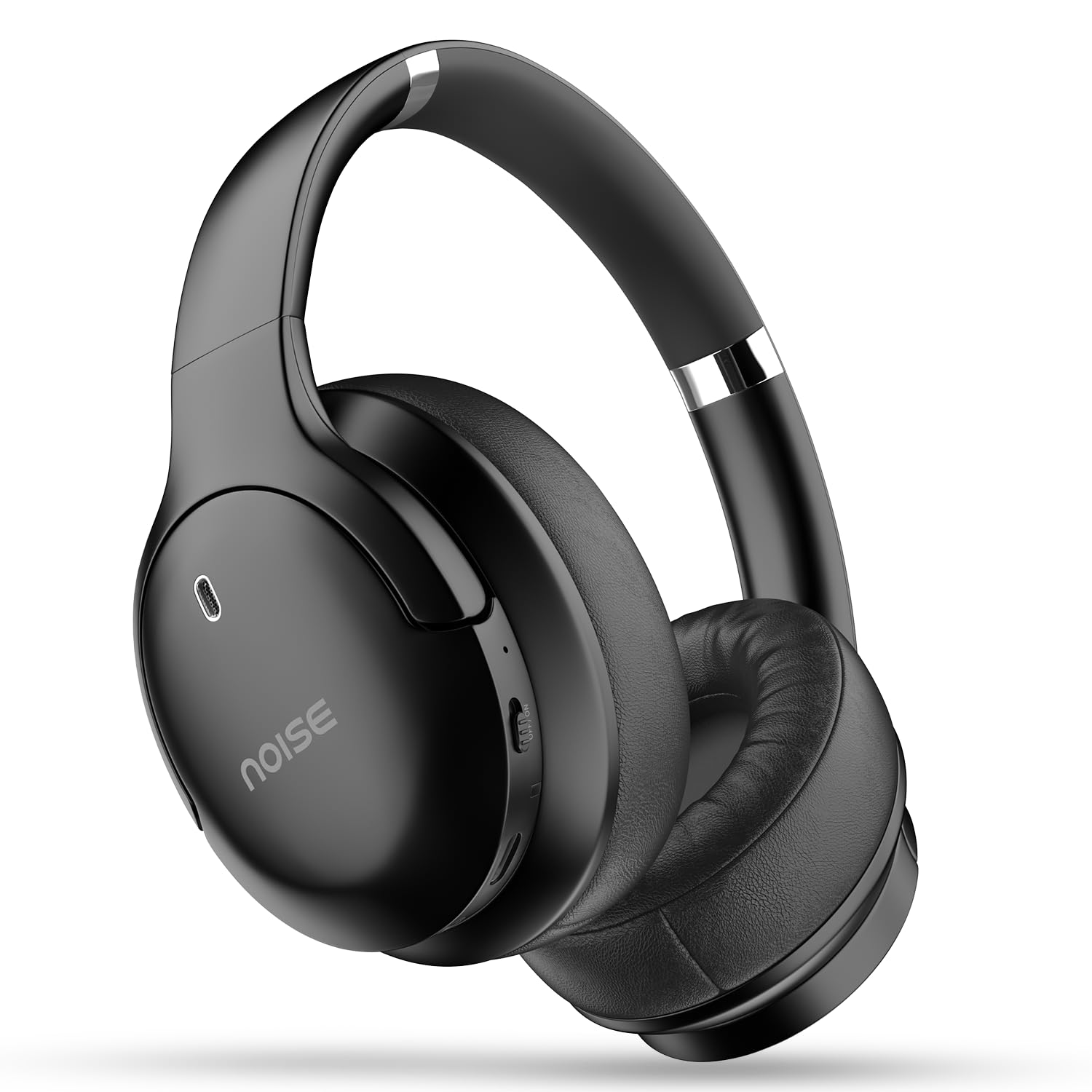 Airwave Max 4 Wireless Over Ear Headphones with 70H Playtime, ENC, 40mm Driver, Low Latency(up to 40ms), Dual Pairing, BT v5.4 (Carbon Black)