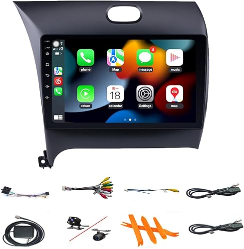 4G+64G para KIA Cerato K3 Forte Radio 2013-2018 Android 13 con DSP incorporado Carplay inalámbrico Android Auto con cámara de respaldo gratuita 9