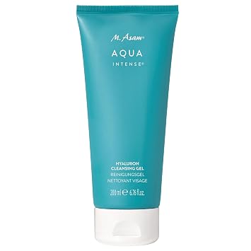 M. Asam AQUA INTENSE Hyaluron Cleansing Gel 6.8 Fl Oz Gentle Cleanser with Hyaluronic Acid, Hydrating Face Wash, Facial Cleanser for Daily Skin Care and Fresh Clean Skin