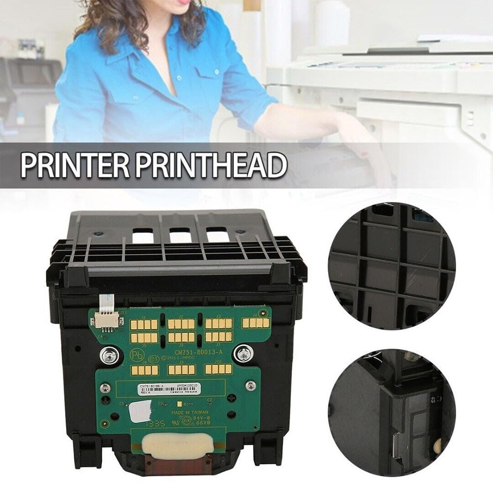 Original Druckkopf für HP OfficeJet Pro 950, 8100, 8600, 8610, 8620, 8650, 251DW, 276DW Drucker - Austausch-Druckkopf mit Farbdruckfunktion aus ABS