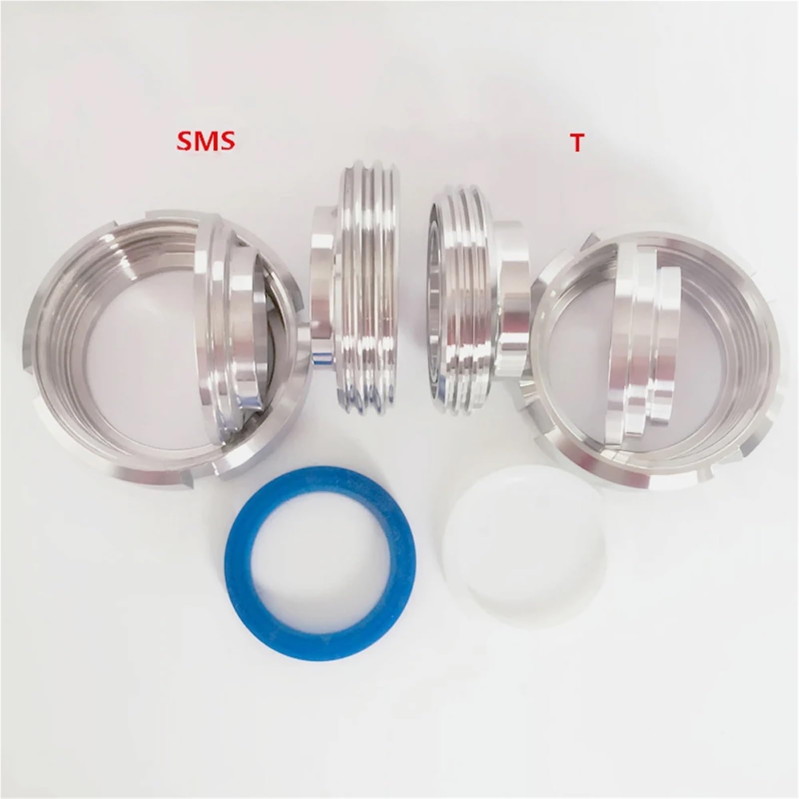 3/4" 1" 1.5" 2" 3" 4" Pipe OD Sus 304 Stainless SMS T-Thread Butt Welding On Socket Union Set Pipe Fitting (T-Thread,108mm) Brass Hose