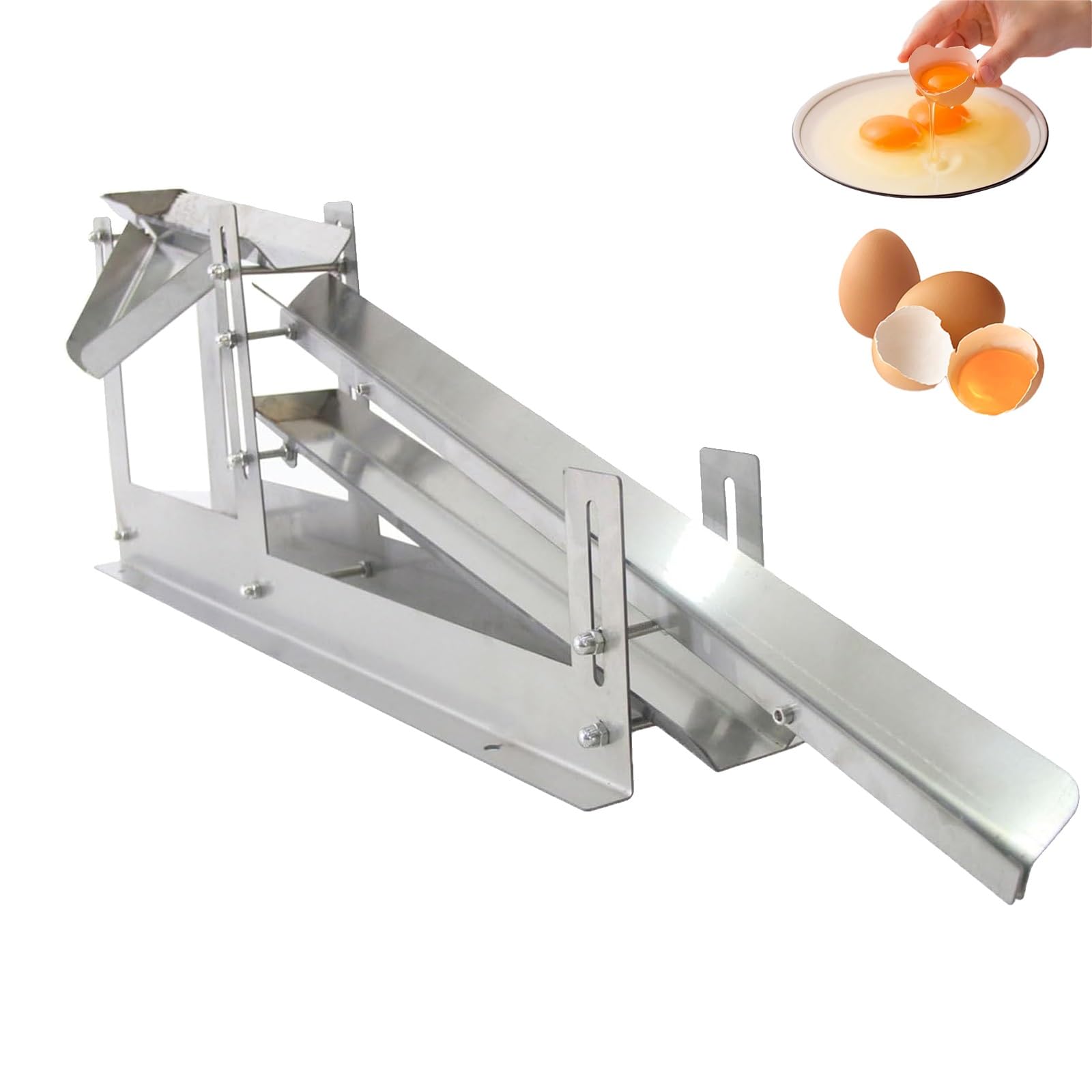 Aserzenith 1 Egg Separator Machine, Stainless Steel For Efficient Egg White And Yolk Separation, Adjustable For Bakeries And Pastry Shops