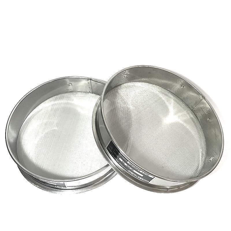 equipo de laboratorio Tamiz de harina, soja, arroz, grano, sésamo, prueba de muestra, tamiz de diámetro 25cm(10 Mesh)