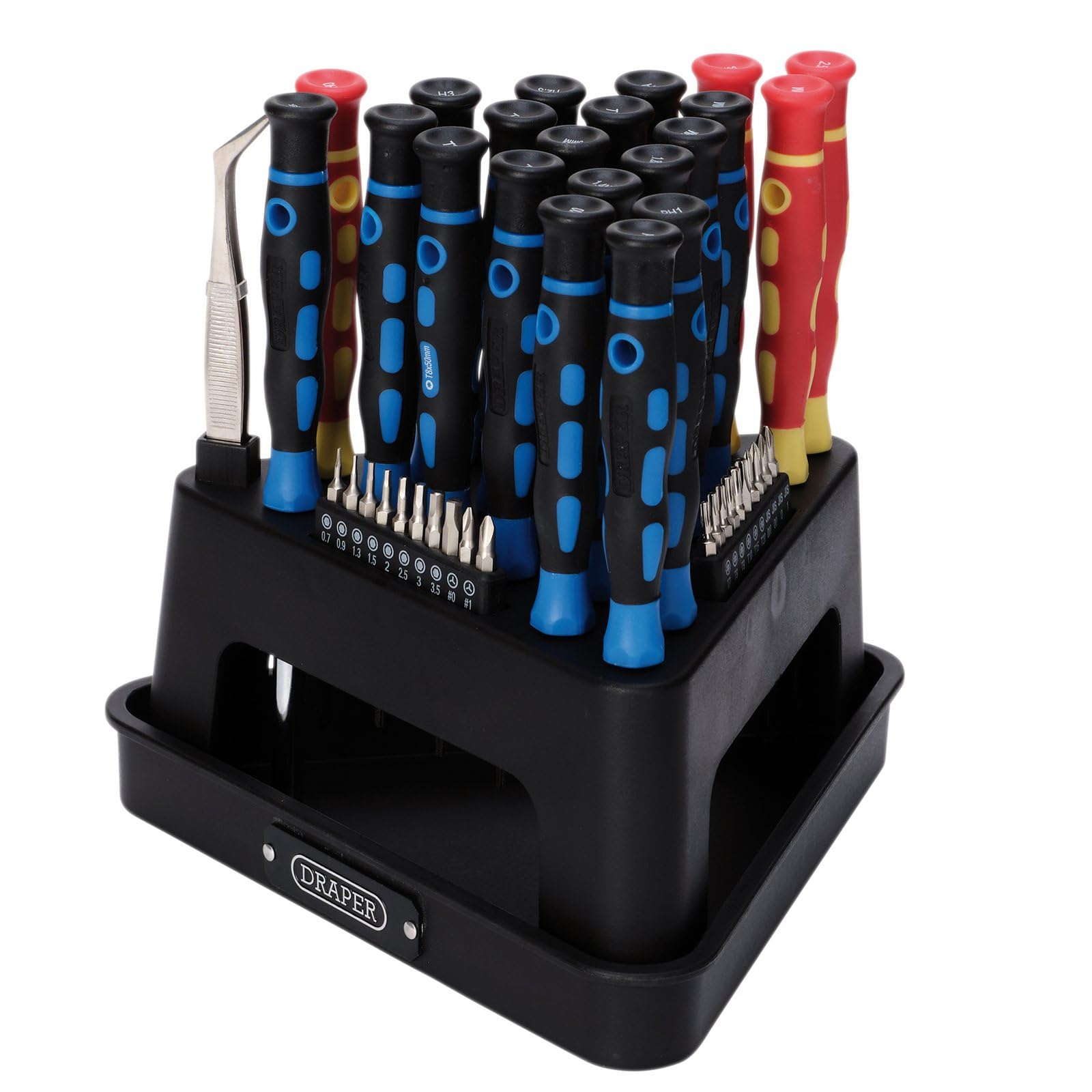 Draper 24721 Precision Screwdriver Set (52 Piece), Blue and Black