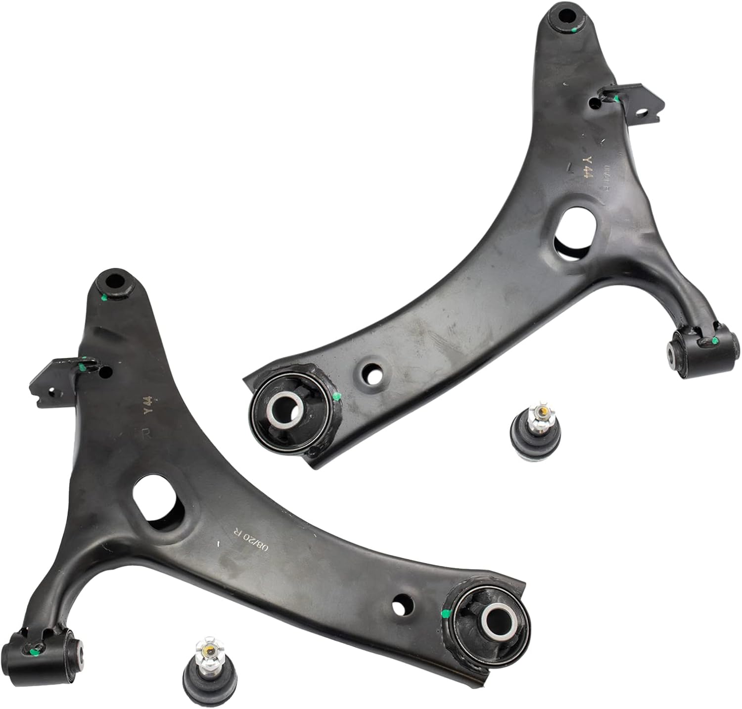 TRQ Front Lower Control Arm with Ball Joint Set Compatible with 2016-2017 Subaru Crosstrek 2013-2015 XV Crosstrek PSA69808