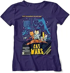 Camiseta Geek Feminina Cat Wars 5 Cores