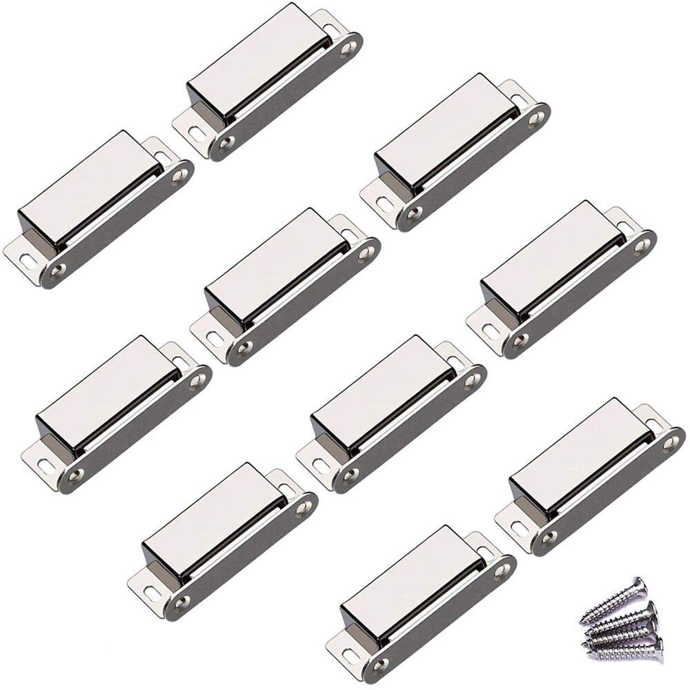 WOOCH Magnetic Door Catch - 50lb High Magnetic Stainless Steel Heavy Duty Catch for Kitchen Bathroom Cupboard Wardrobe Closet Closures Cabinet Door