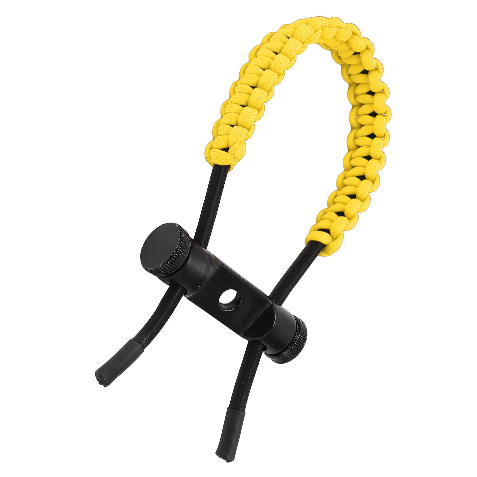 Élingues de Poignet D'arc à Poulies, Corde de Cordon de Dragonne Durable Réglable, Tresse de Dragonne de Chasse pour L'exercice D'entraînement, élingues de Poignet D'arc de Tir à L'arc(Jaune)