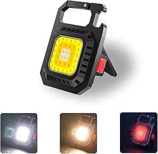 LED Inspection Lights, ZVO Mini Portable USB 800 Lumen Rechargeable Torches, 7 Modes Magnetic Work Light, Mechanic Work Lamp for Emergency, Camping, Repair (Square)