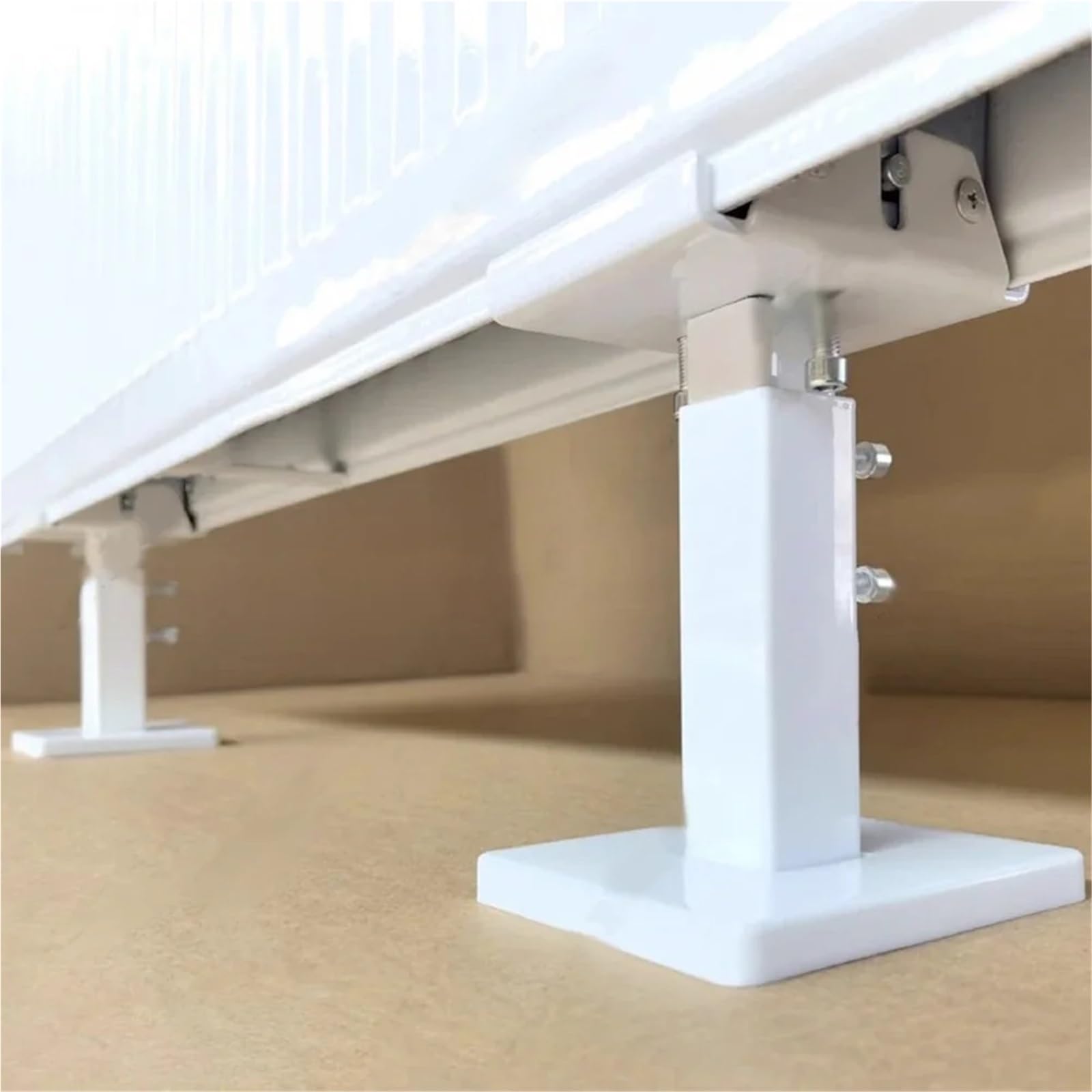 Soportes De Suelo para Radiadores Soporte de Suelo for radiador, Soporte Ajustable en Altura, Fijo, Base pies doméstico, Repuesto for Calentador, 1 par
