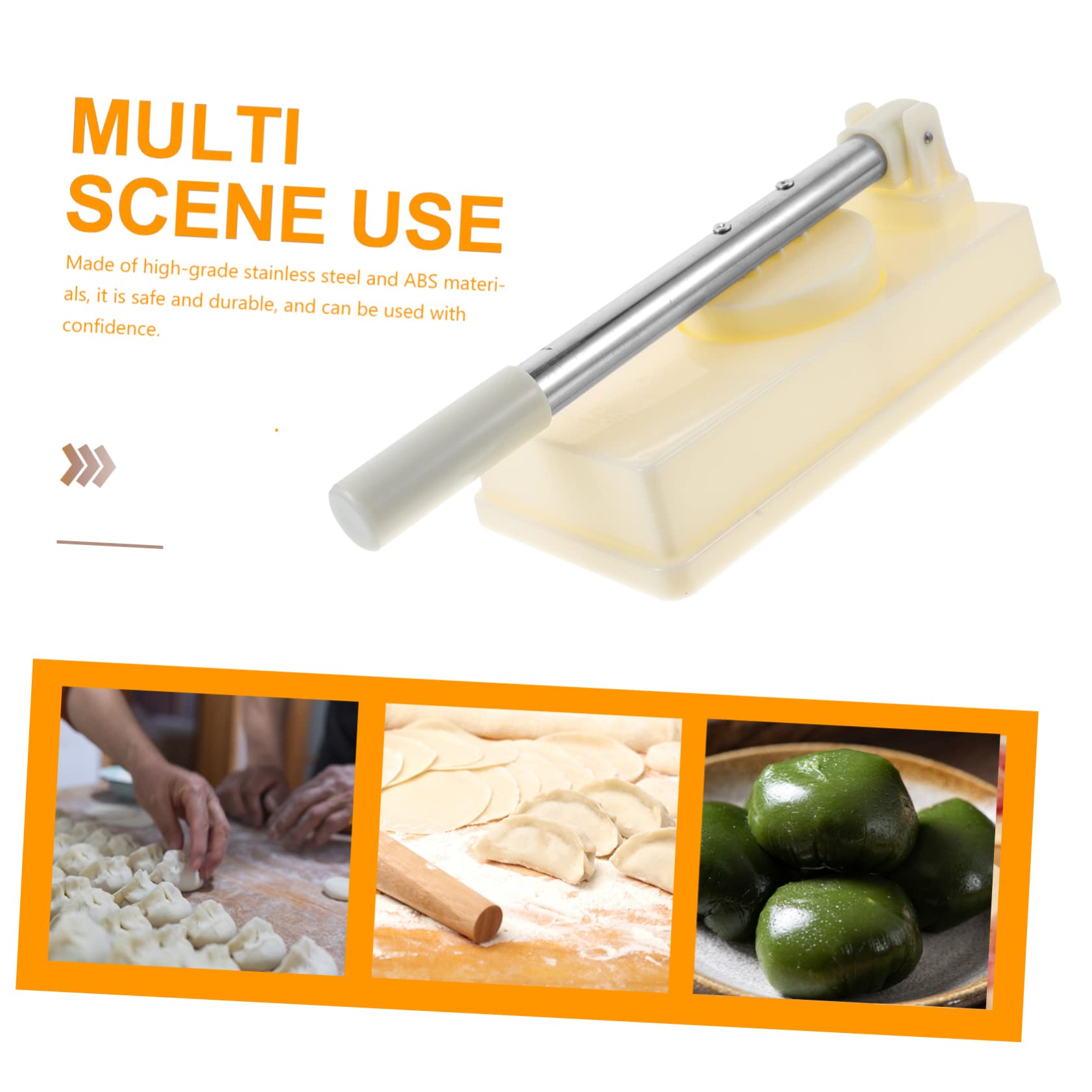 Luxshiny Mould Maker Dumpling Skin Press Stainless Steel Abs Easy to Use Perfect for Home Kitchen
