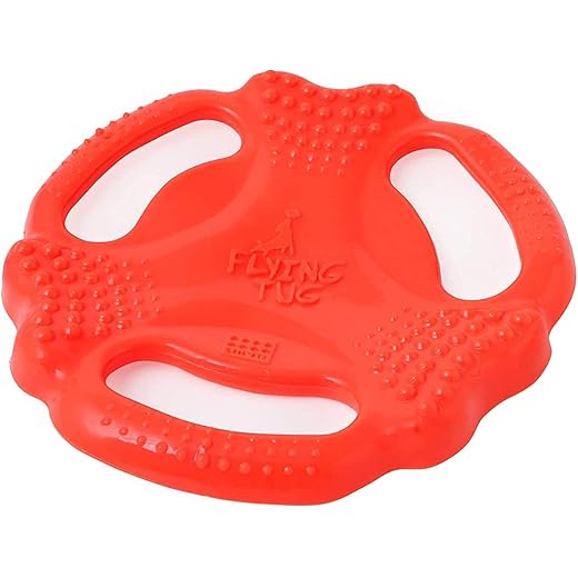 Pet Guard Durable Frisbee Tug Dog Toy, Orange