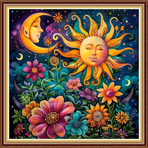 Image of Funart Stamped Cross Stitch Kits for Beginners Full Range of Cross Stitching Preprinted Embroidery Kits for Adults, 11CT Embroidery Pattern Needlepoint Kits- (ArtColors29)