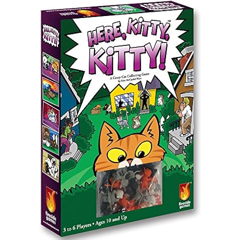Here, Kitty, Kitty Board Game – Collect Cats and Score Big with 3-6 Players Ages 8+ – Witty Tabletop Cat Card Games for Casual Game Nights – Family Card Games for Adults and Kids by Fireside Games Cover