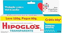Hipoglós Creme Preventivo de Assaduras Transparente, Leve 120g Pague 80g