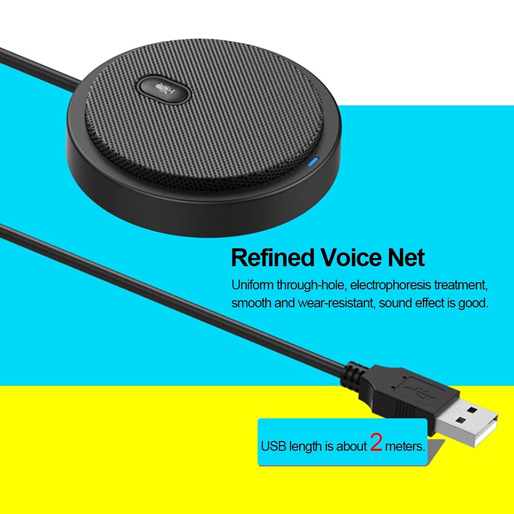 ywzhushengmaoyi mikrofon USB Omni-direzionale Condensatore Microfono Microfono per la riunione Conferenza Aziendale Computer Laptop Voice Direct Pickup Microfono Microphone (Color : USB Microphone)
