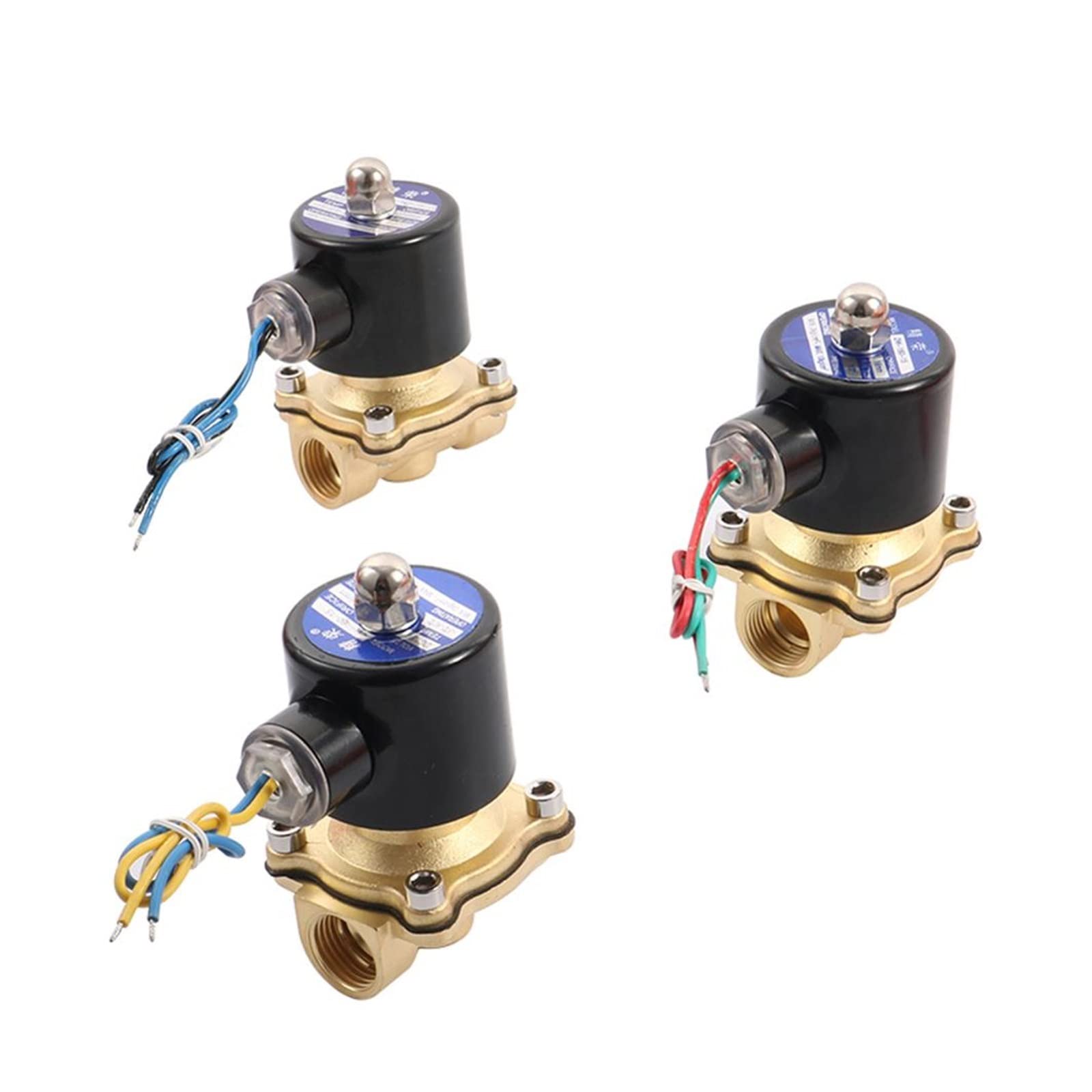 Électrovanne 1/2 DN15 laiton DC12V de contrôle pneumatique pour air et fluides