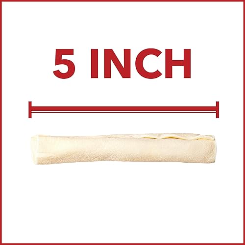 Miniatura 3 de Pet Factory American Beefhide - Rollos de chips de 5 pulgadas para perros, sabor natural, 8 unidades1 paquete