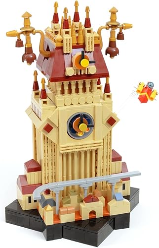 Miniatura 1 de ECUNORC Kingdom U Hearts Bell Tower - Juguetes de bloques de construcción de escenas de juego populares, juego de construcción coleccionable para