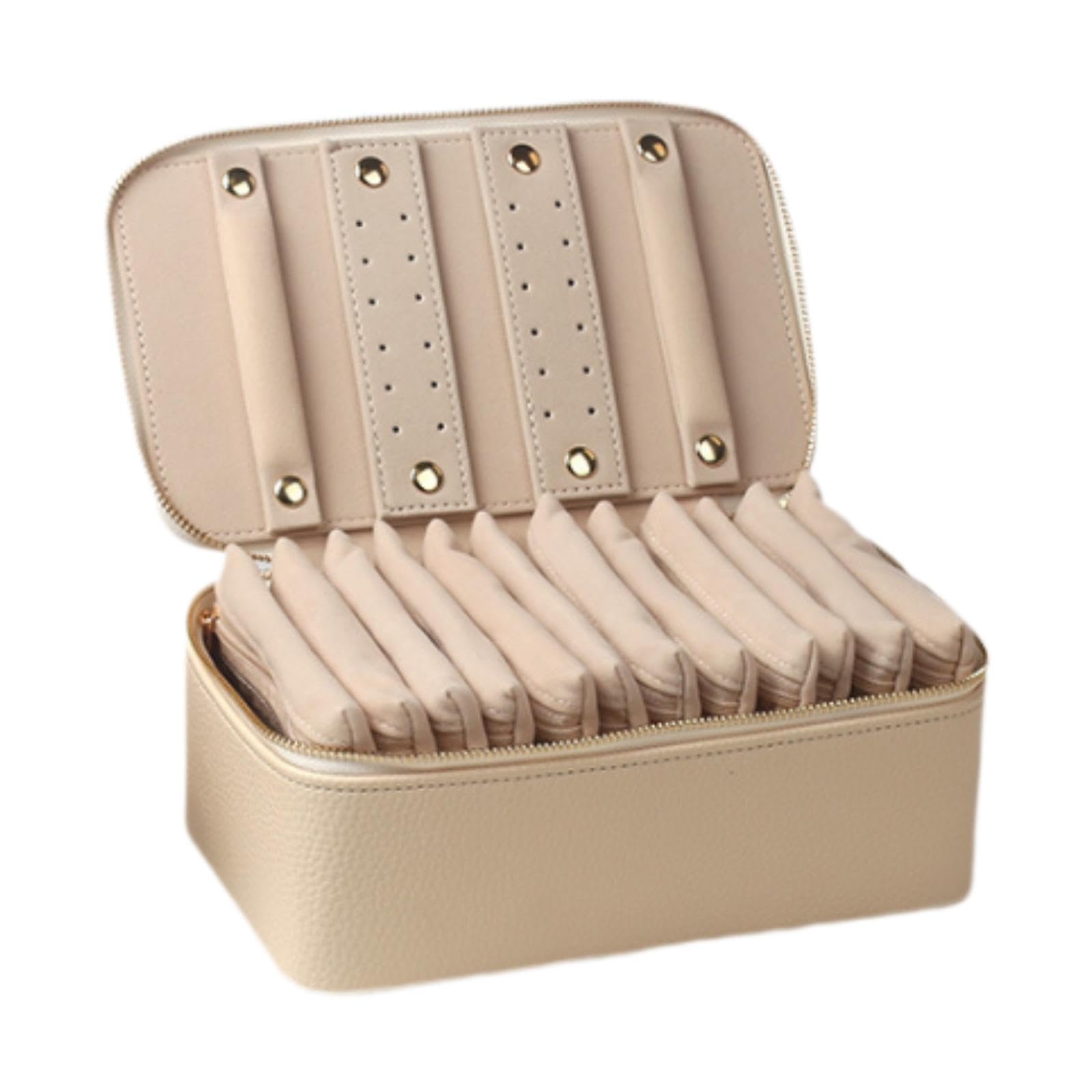 Portagioie con 12 Sacchetti di Velluto, Ideale Come Regalo per Collane, Anelli E Orecchini, Perfetto per, per Ragazze E Mamme.