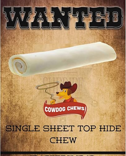 Miniatura 16 de Cowdog Chews Rollo Retriever de 9 a 10 pulgadas, producto de cuero crudo natural (paquete de 20)