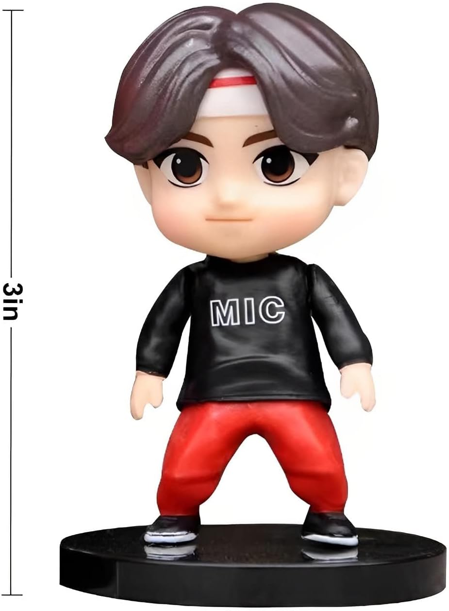 Surprise September 7pcs Cake Toppers Character Set Action Figures Toys, Mini Figurines Dolls Birthday Party Supplies Car Desktop Birthday Decorations (C)